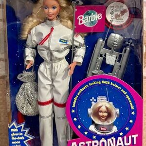 Barbie Astronaut Doll with Silver and Red Spacesuit